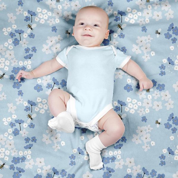 پارچه مخمل روبالشی طرح گل و برگ کد 5012350