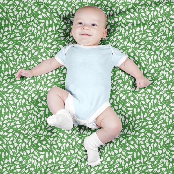 پارچه مخمل طرح گل و برگ کد 5012372