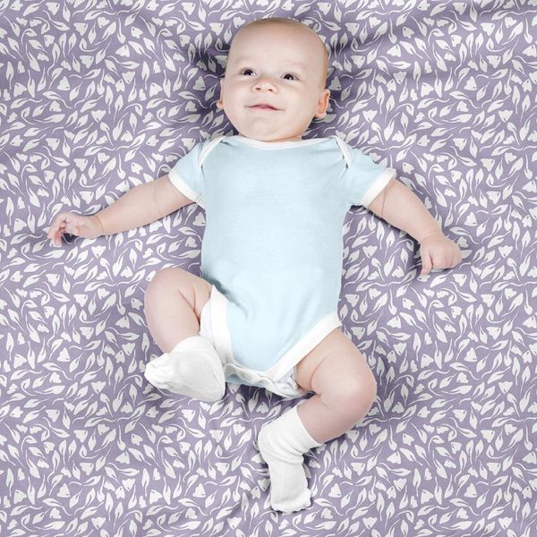 پارچه مخمل پورشه طرح گل و برگ کد 5012373