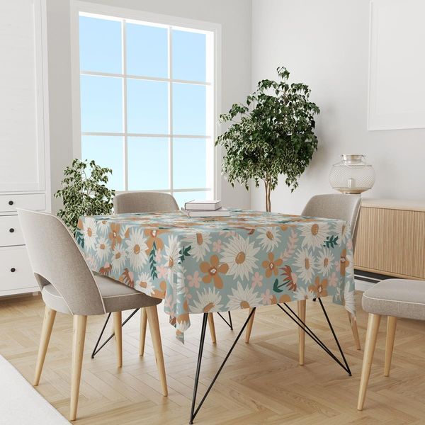 پارچه مخمل روبالشی طرح گل و برگ کد 5012378