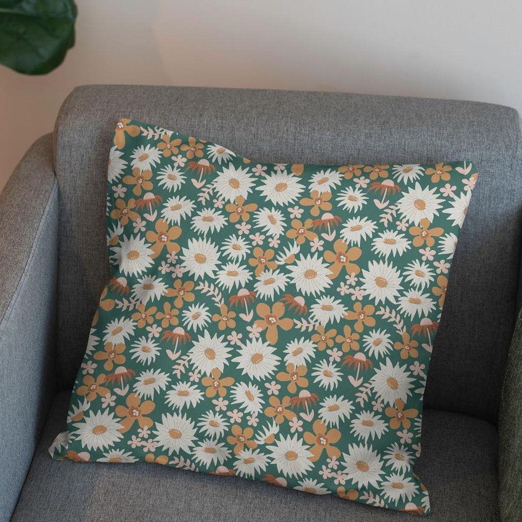 خرید اینترنتی پارچه مخمل روتختی پارچه باما طرح گل و برگ کد 5012379