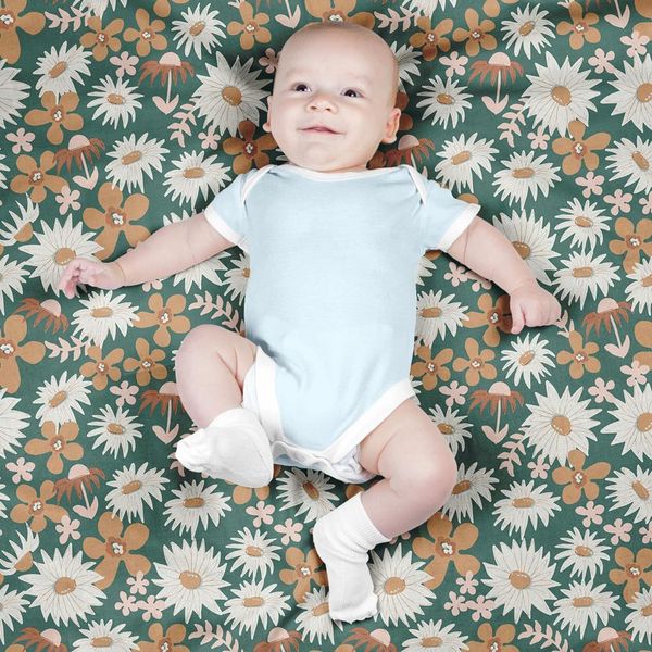 پارچه مخمل روتختی طرح گل و برگ کد 5012379