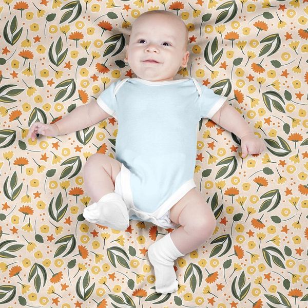 پارچه مخمل طرح گل و برگ کد 5012384