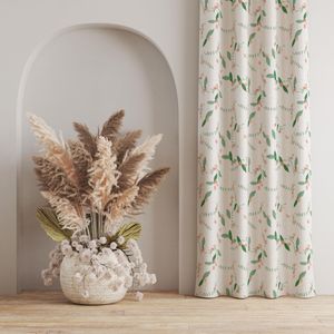 خرید آنلاین پارچه مخمل روتختی پارچه باما طرح گل و برگ کد 5012411