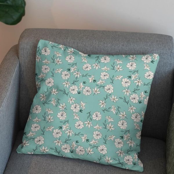 پارچه مخمل پورشه طرح گل و برگ کد 5012437