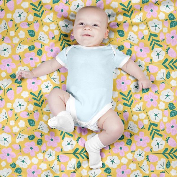 پارچه مخمل پورشه طرح گل و برگ کد 5012445