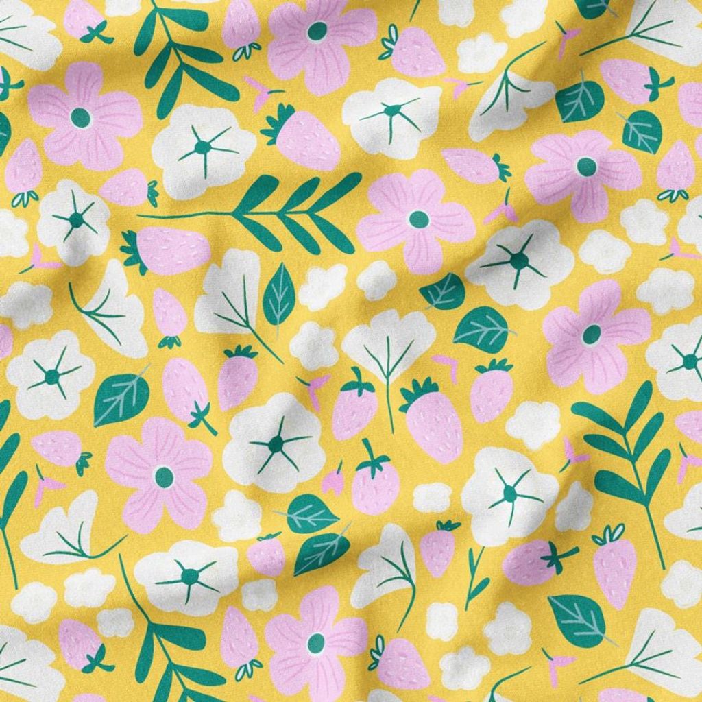 فروش اینترنتی پارچه مخمل پورشه پارچه باما طرح گل و برگ کد 5012445