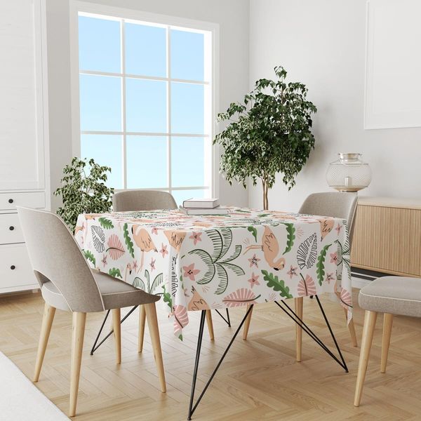 پارچه مخمل روبالشی طرح گل و برگ کد 5012466