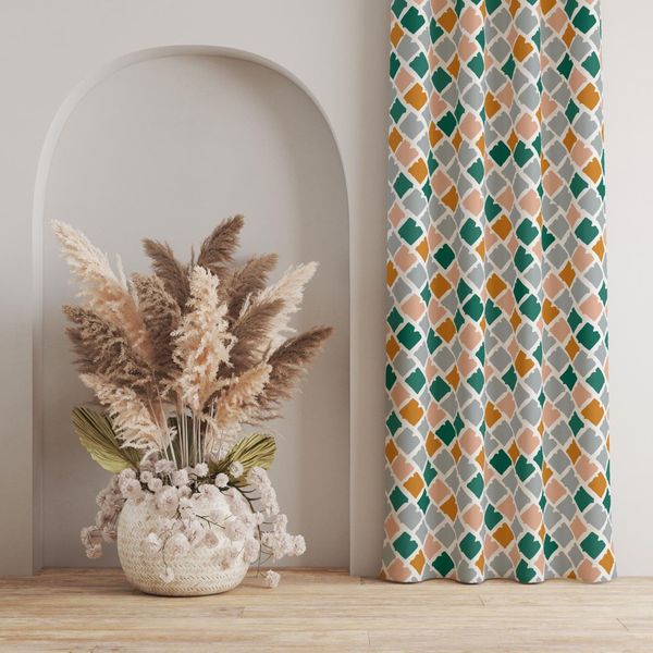 پارچه مخمل روتختی طرح گل و برگ کد 5012475