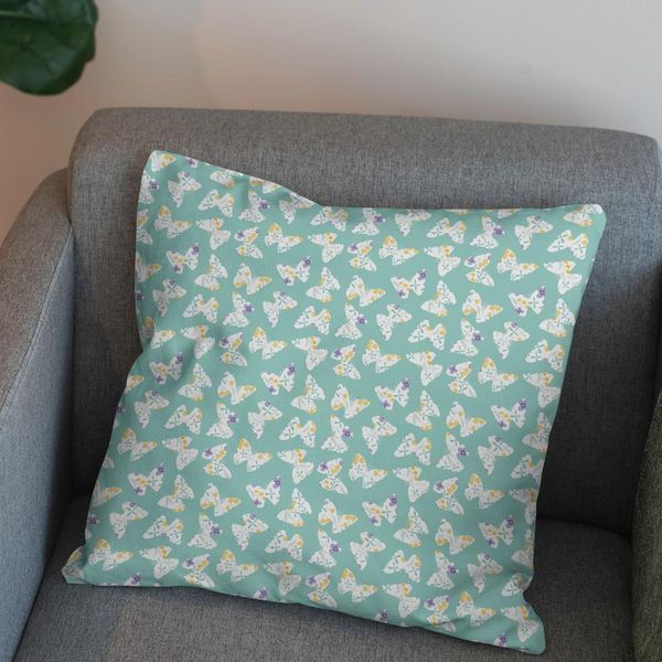 پارچه مخمل روبالشی طرح گل و برگ کد 5012478