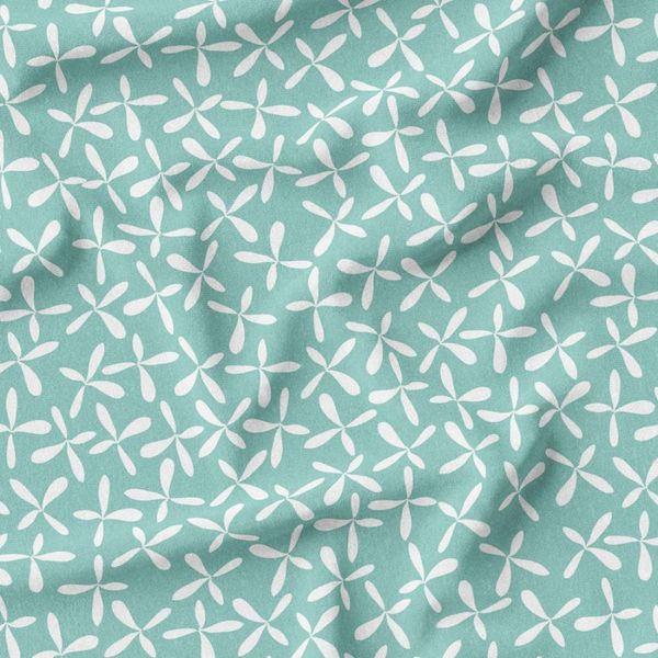 پارچه مخمل روتختی طرح گل و برگ کد 5012483