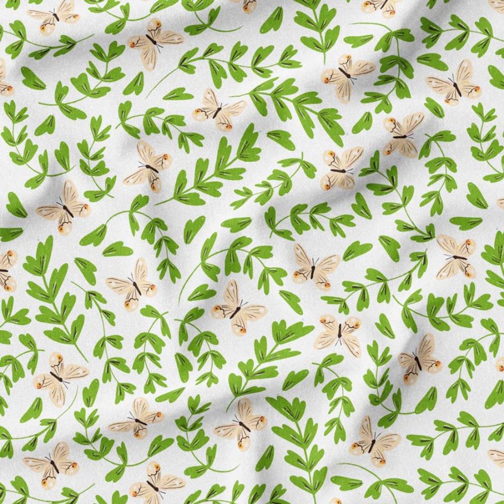 خرید اینترنتی پارچه مخمل روبالشی پارچه باما طرح گل و برگ کد 5012486