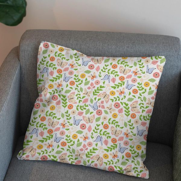 پارچه مخمل روتختی طرح گل و برگ کد 5012487