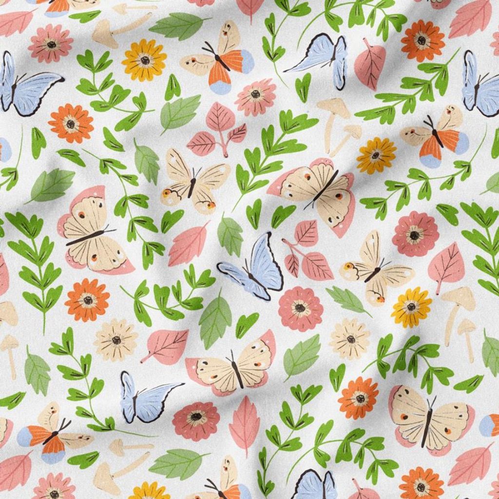 فروش اینترنتی پارچه مخمل روتختی پارچه باما طرح گل و برگ کد 5012487