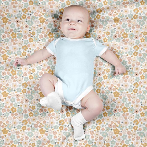 پارچه مخمل طرح گل و برگ کد 5012492