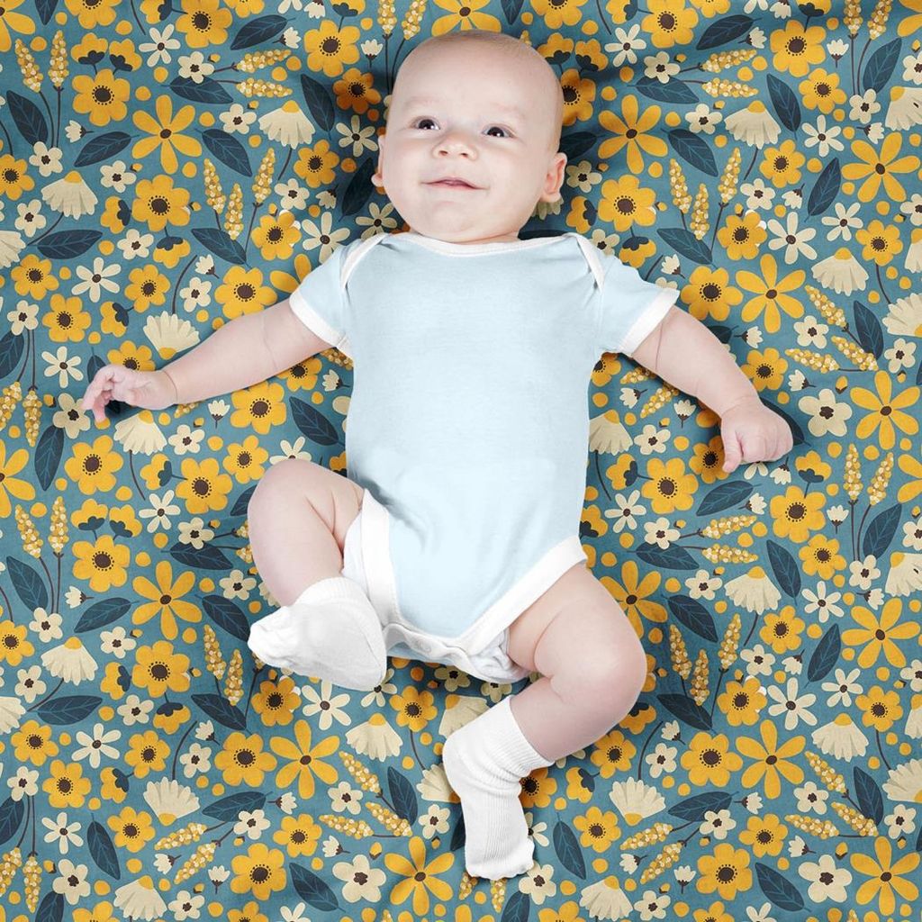 خرید اینترنتی پارچه مخمل پورشه پارچه باما طرح گل و برگ کد 5012493