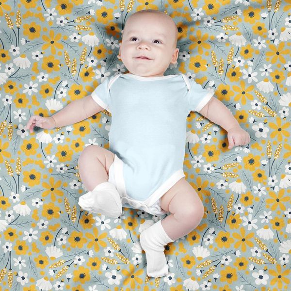 پارچه مخمل روبالشی طرح گل و برگ کد 5012494