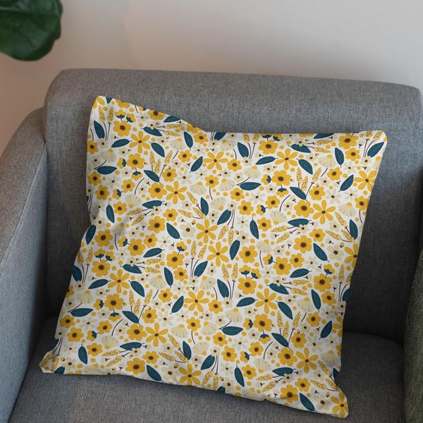 پارچه مخمل روتختی طرح گل و برگ کد 5012495