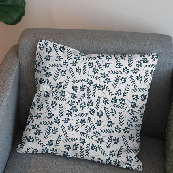 پارچه مخمل پورشه طرح گل و برگ کد 5012497