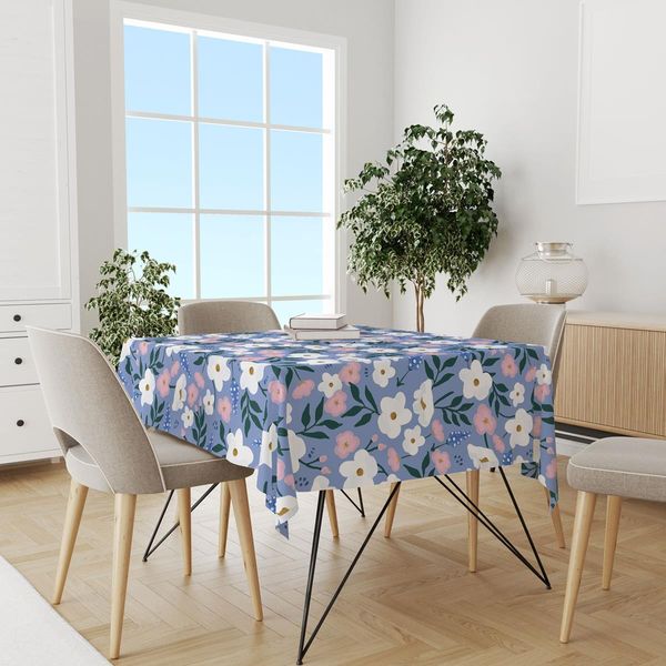 پارچه مخمل روتختی طرح گل و برگ کد 5012503