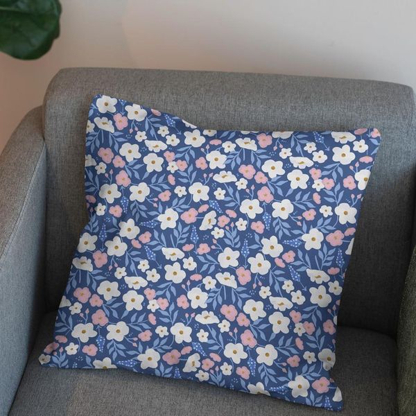 پارچه مخمل طرح گل و برگ کد 5012504