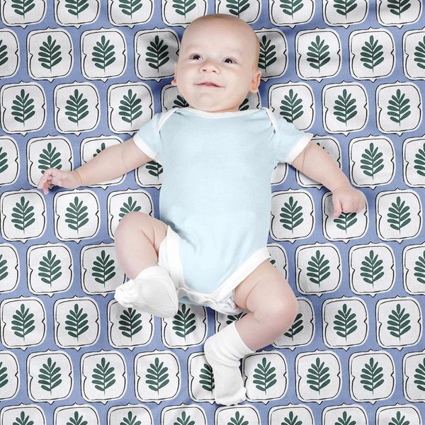 پارچه مخمل روتختی طرح گل و برگ کد 5012507