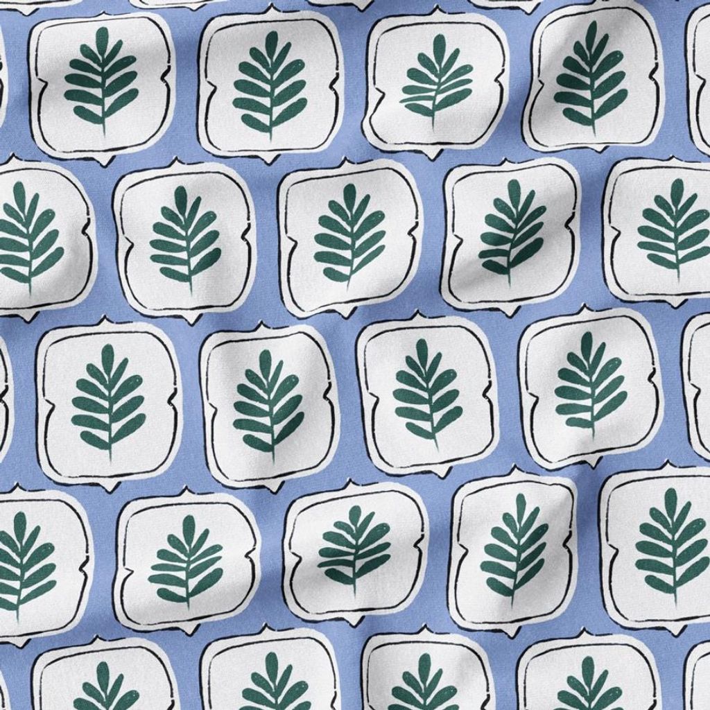 فروش اینترنتی پارچه مخمل روتختی پارچه باما طرح گل و برگ کد 5012507