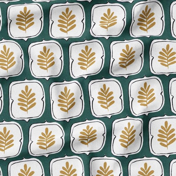 پارچه مخمل طرح گل و برگ کد 5012508