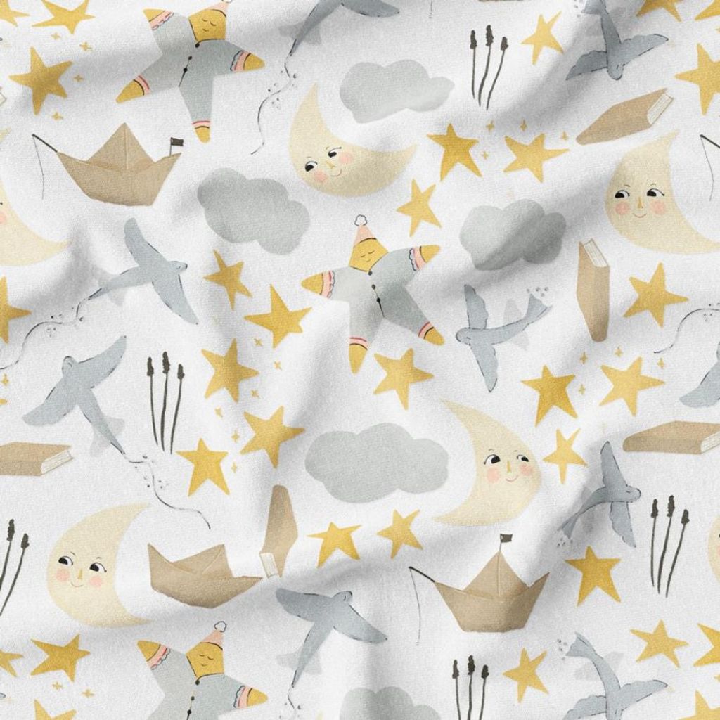 خرید اینترنتی پارچه مخمل روتختی پارچه باما طرح گل و برگ کد 5012519