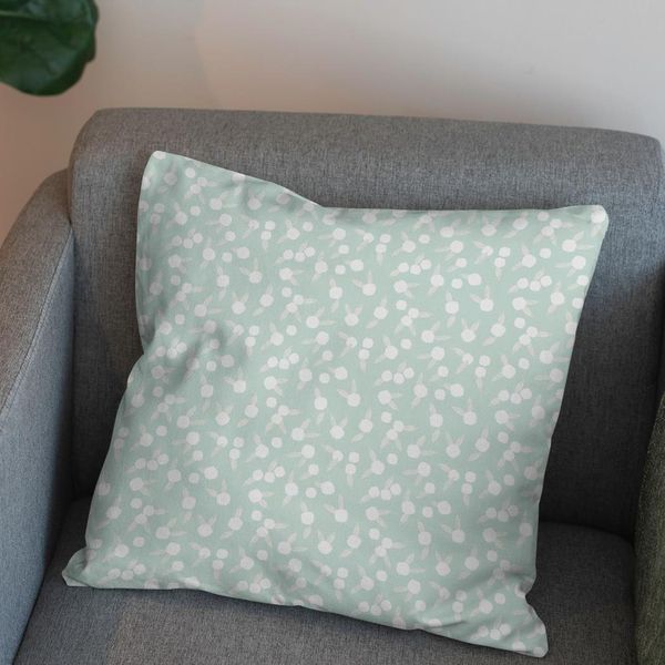 پارچه مخمل روتختی طرح گل و برگ کد 5012527