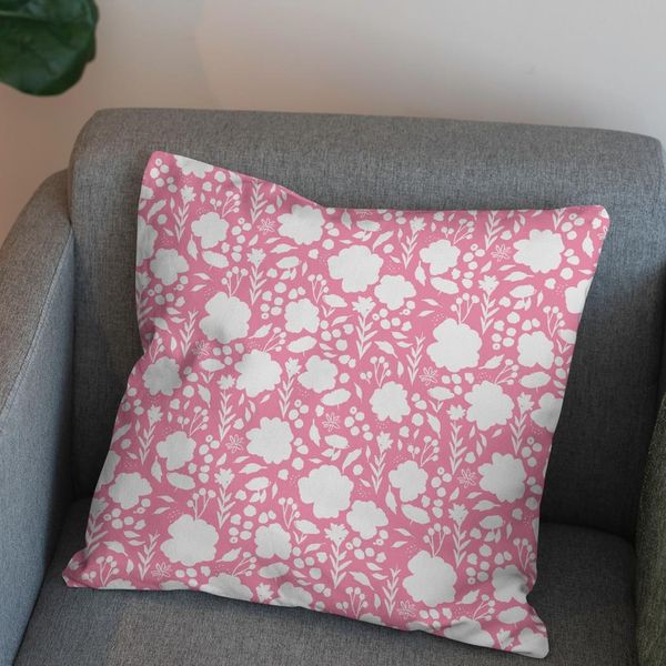 پارچه مخمل روتختی طرح گل و برگ کد 5012539