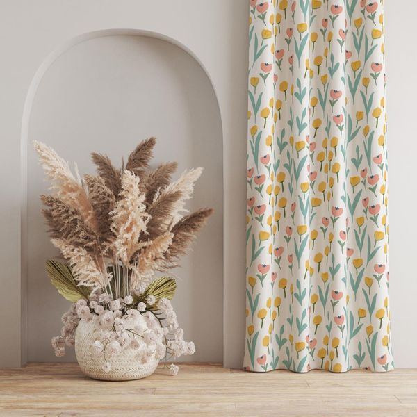 پارچه مخمل طرح گل و برگ کد 5012548