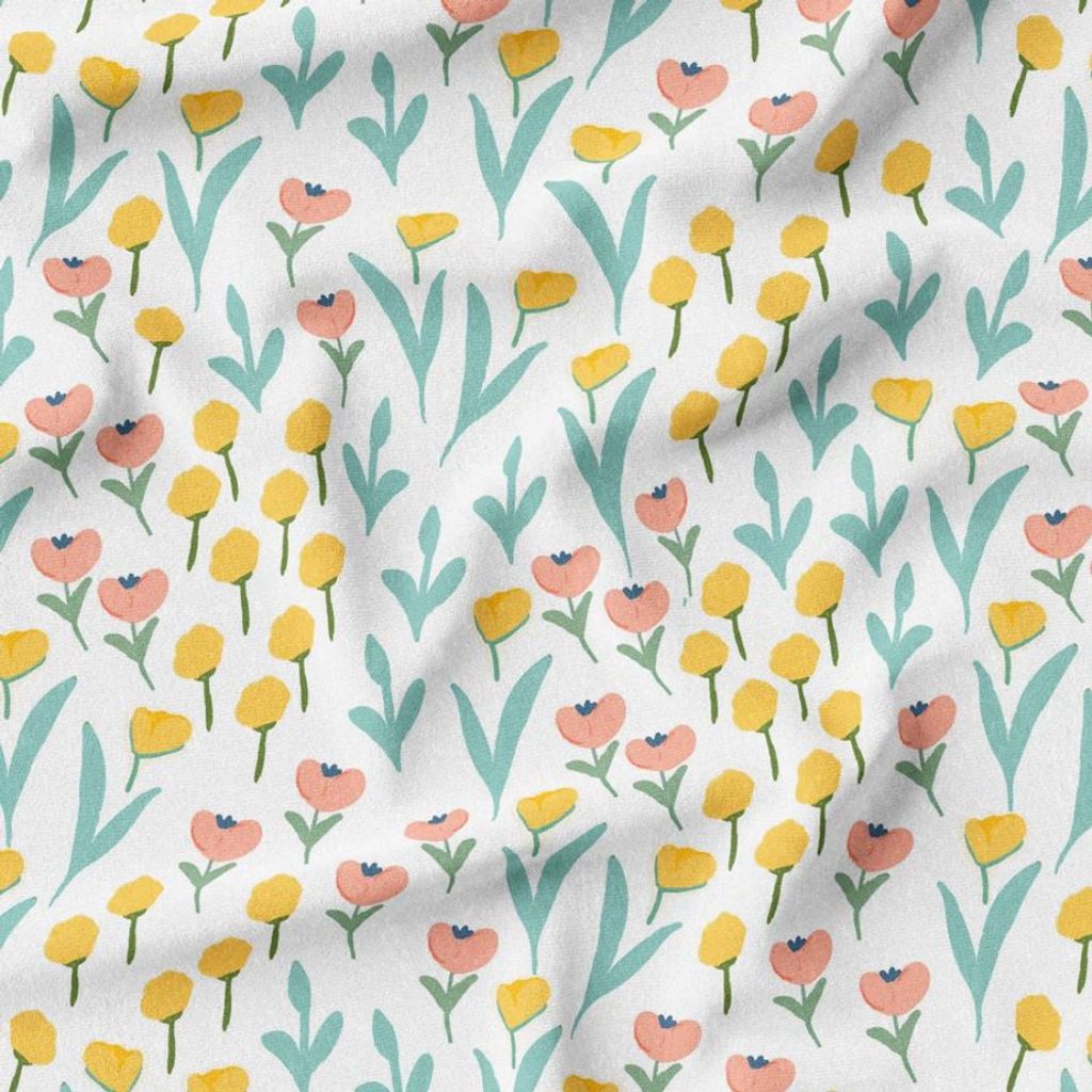 خرید آنلاین پارچه مخمل پارچه باما طرح گل و برگ کد 5012548