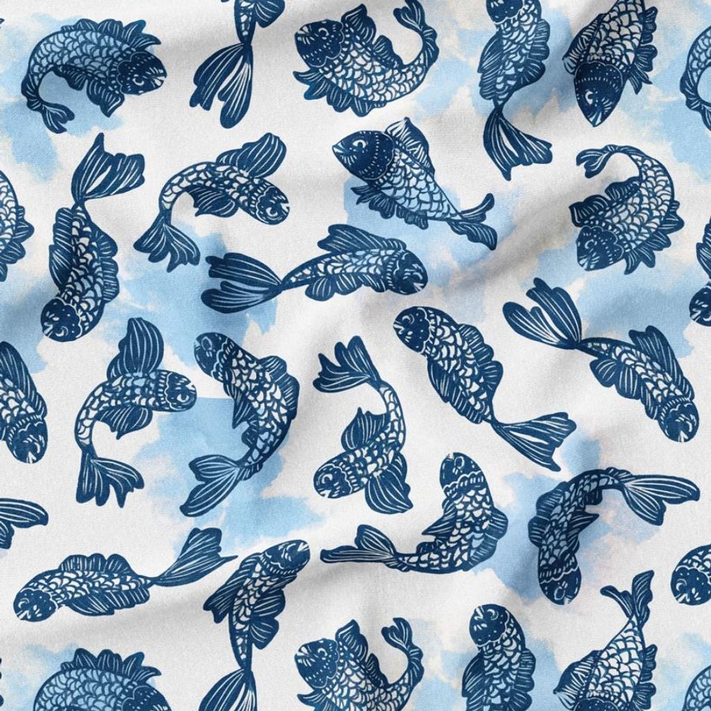 خرید اینترنتی پارچه مخمل پارچه باما طرح گل و برگ کد 5012552