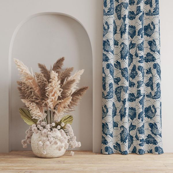 پارچه مخمل پورشه طرح گل و برگ کد 5012553