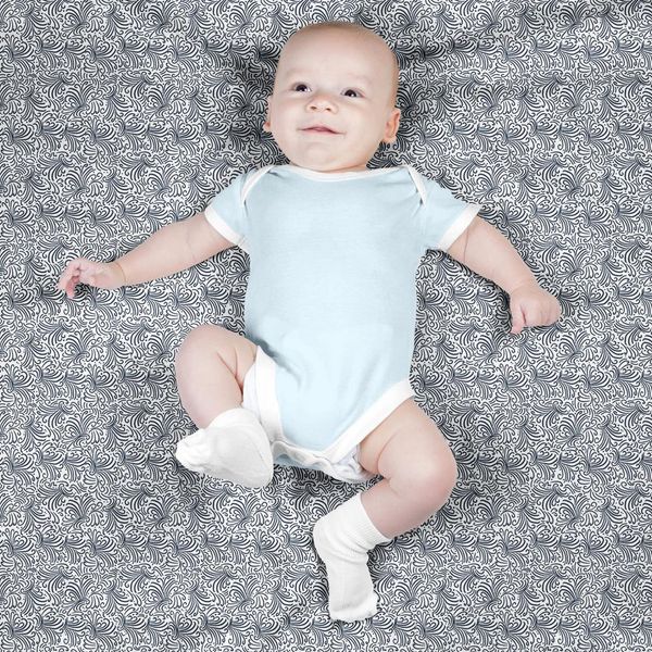 پارچه مخمل روبالشی طرح گل و برگ کد 5012554