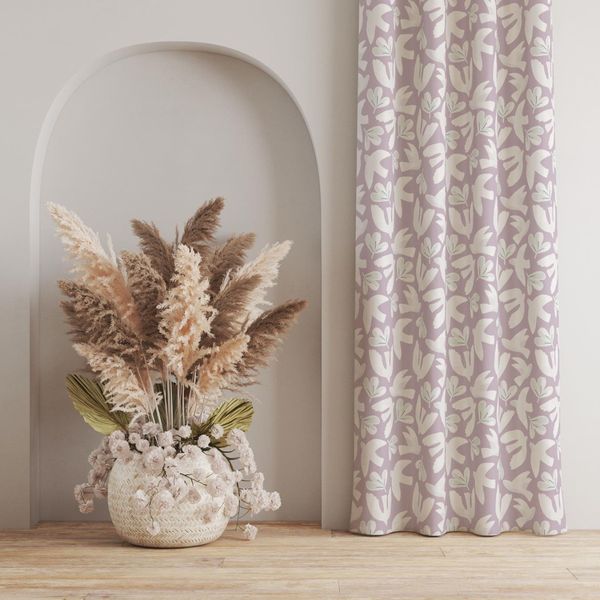 پارچه مخمل پورشه طرح گل و برگ کد 5012557