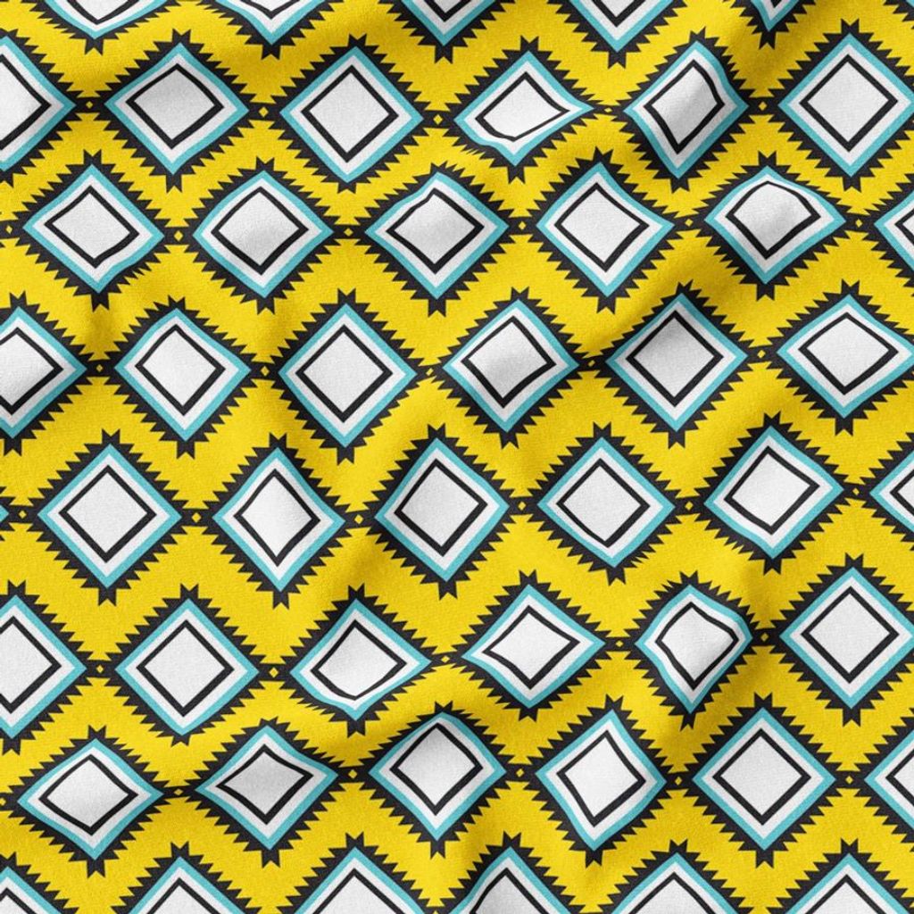 فروش اینترنتی پارچه مخمل روبالشی پارچه باما طرح گل و برگ کد 5012566