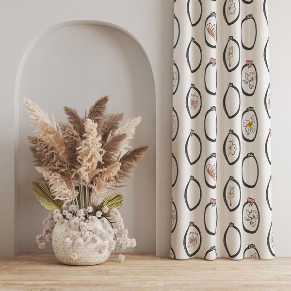 پارچه مخمل روتختی طرح گل و برگ کد 5012571