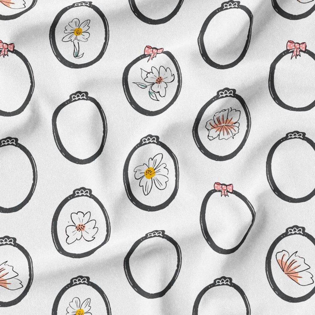 خرید اینترنتی پارچه مخمل روتختی پارچه باما طرح گل و برگ کد 5012571