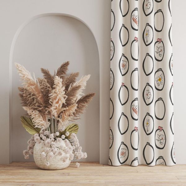 پارچه مخمل روتختی طرح گل و برگ کد 5012571