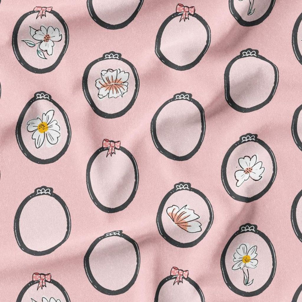 فروش اینترنتی پارچه مخمل پارچه باما طرح گل و برگ کد 5012572