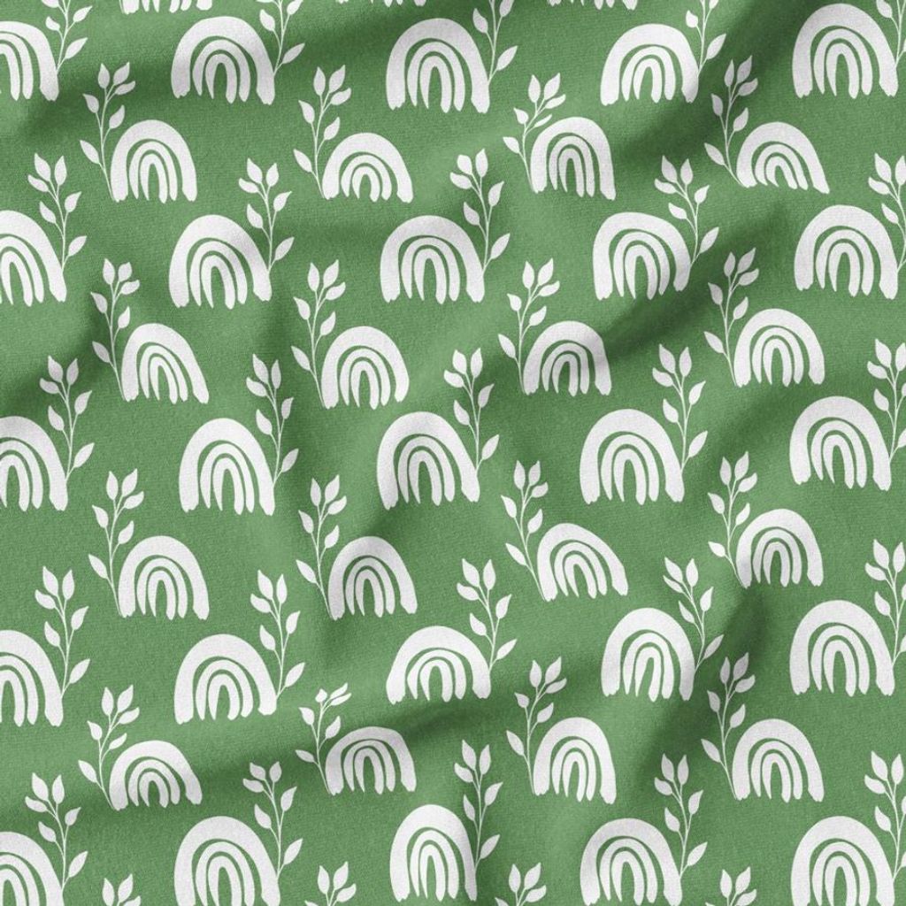 فروش اینترنتی پارچه مخمل روتختی پارچه باما طرح گل و برگ کد 5012575