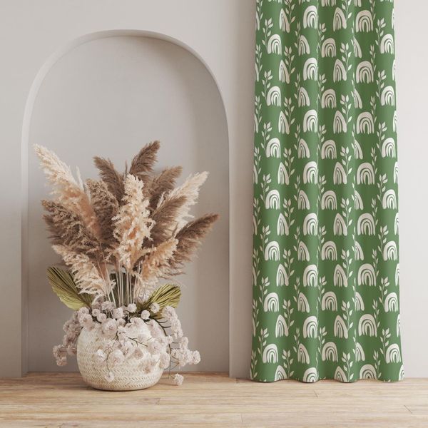 پارچه مخمل روتختی طرح گل و برگ کد 5012575