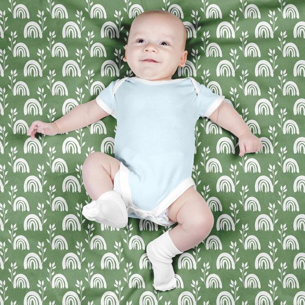 پارچه مخمل روتختی طرح گل و برگ کد 5012575