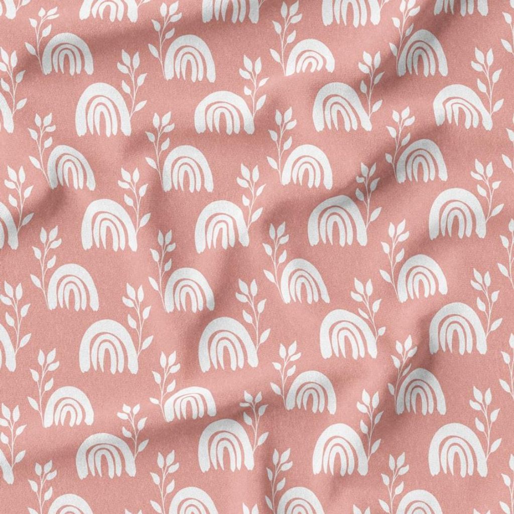 فروش اینترنتی پارچه مخمل پارچه باما طرح گل و برگ کد 5012576