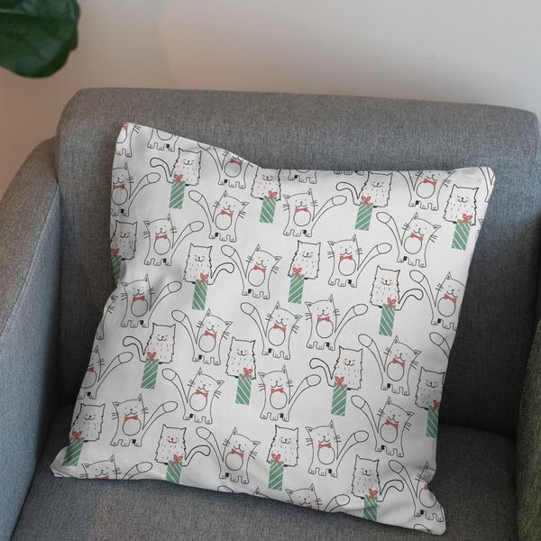 پارچه مخمل روبالشی طرح گل و برگ کد 5012582