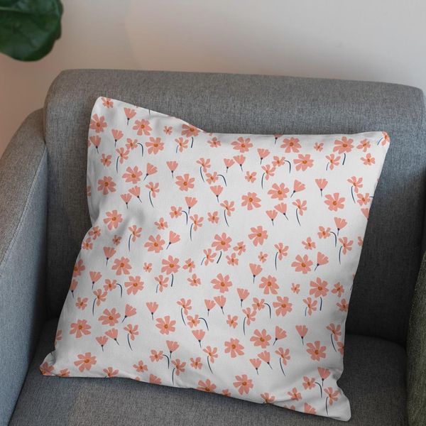 پارچه مخمل طرح گل و برگ کد 5012584