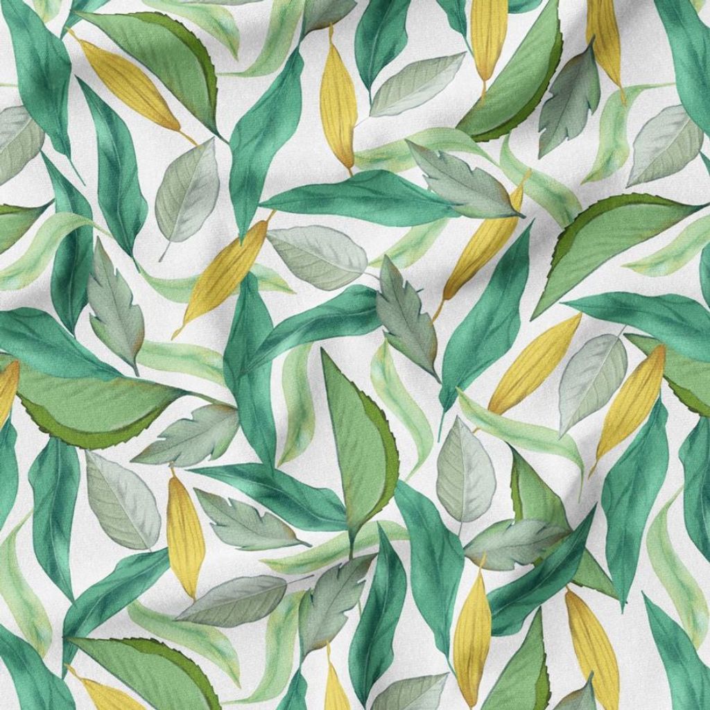 خرید اینترنتی پارچه مخمل پارچه باما طرح گل و برگ کد 5012588