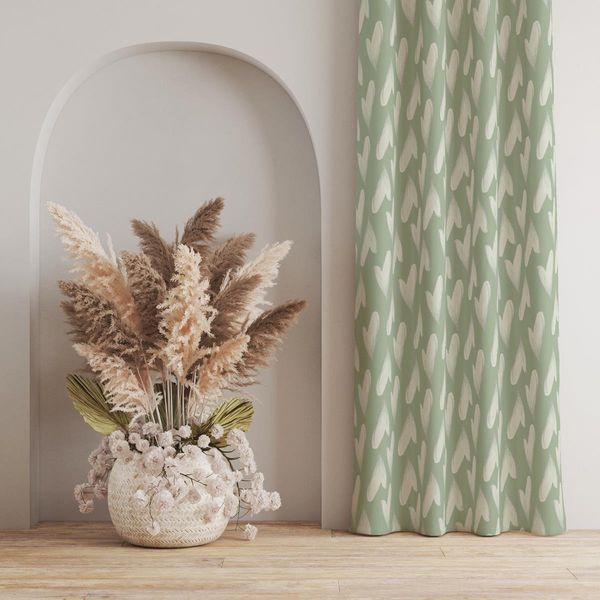 پارچه مخمل پورشه طرح گل و برگ کد 5012593